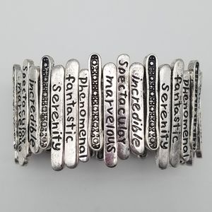 **Bracelet** Words Stretch Bracelet (NWOT)